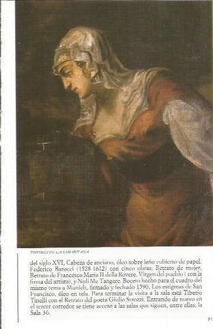 LAMINA 20476: La Samaritana, por Tintoretto