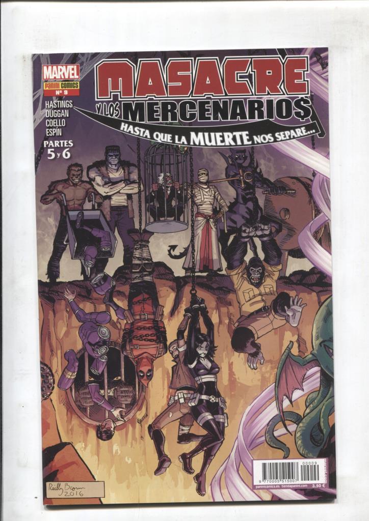Panini: Masacre y los Mercenarios mensual numero 09: Hasta que la muerte nos separe