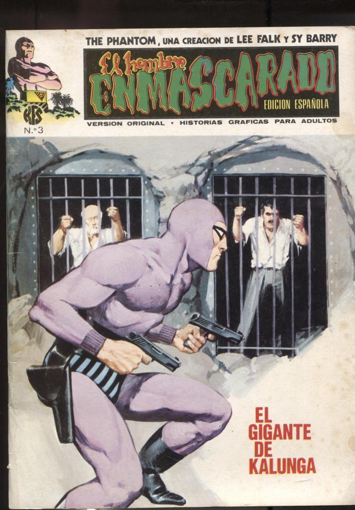 Vertice: The Phantom-El Hombre Enmascarado volumen 1 numero 03: numerado 1 en trasera