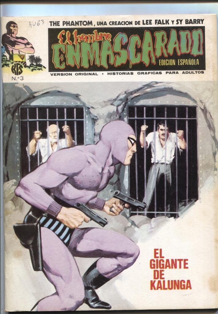 Vertice: The Phantom-El Hombre Enmascarado volumen 1 numero 03: numerado 2 en trasera