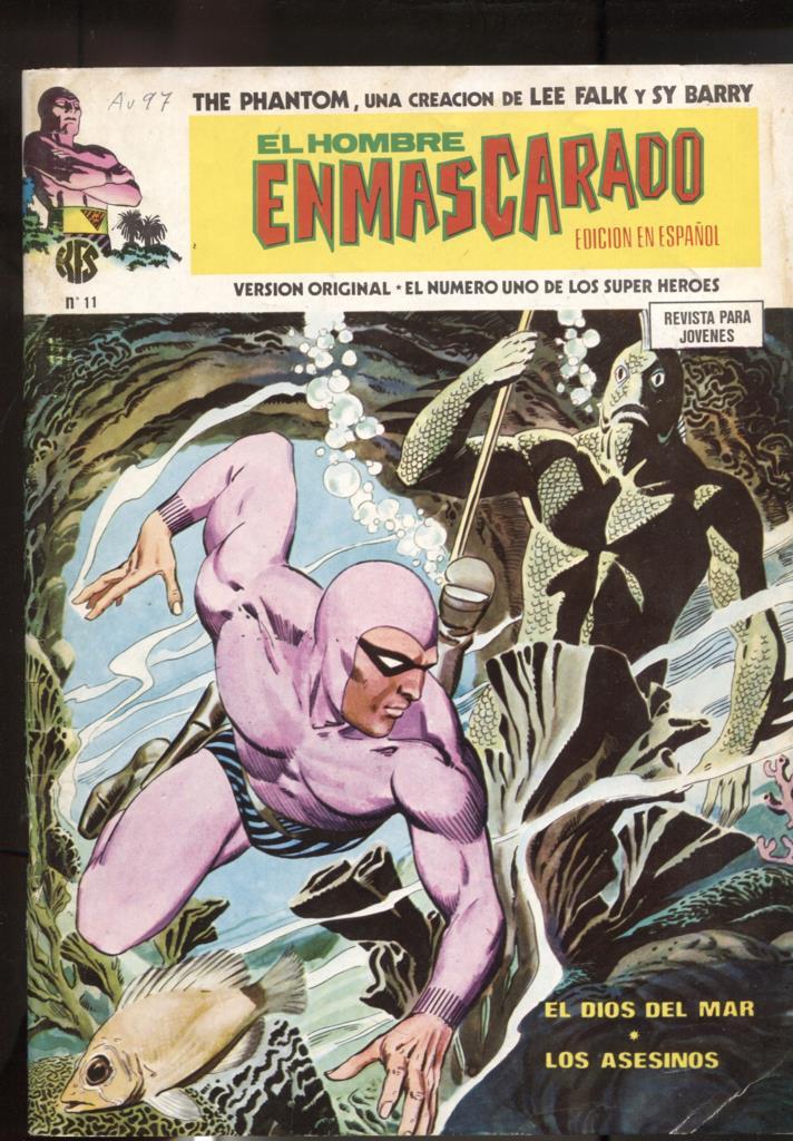 Vertice: The Phantom-El Hombre Enmascarado volumen 1 numero 11: numerado 1 en trasera