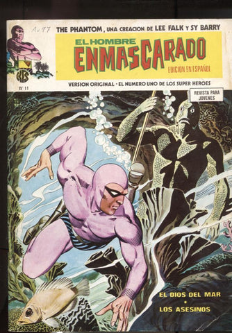 Vertice: The Phantom-El Hombre Enmascarado volumen 1 numero 11: numerado 1 en trasera