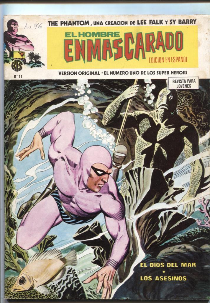 Vertice: The Phantom-El Hombre Enmascarado volumen 1 numero 11: numerado 2 en trasera