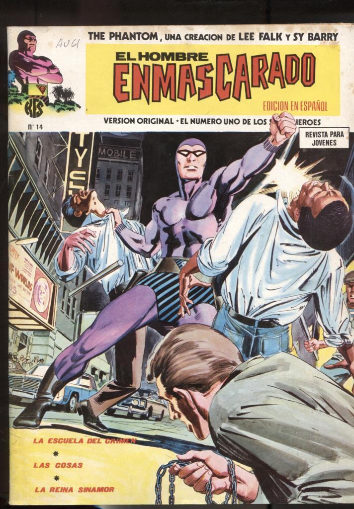 Vertice: The Phantom-El Hombre Enmascarado volumen 1 numero 14: La escuela del crimen, 