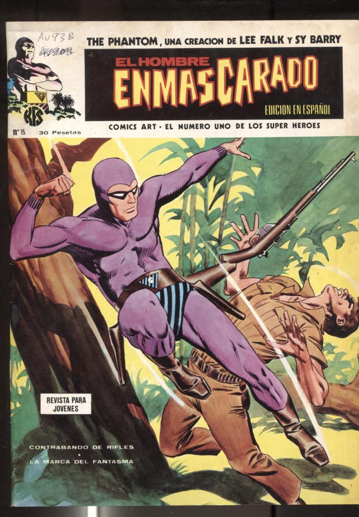 Vertice: The Phantom-El Hombre Enmascarado volumen 1 numero 15: numerado 1 en trasera