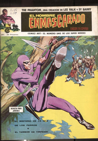 Vertice: The Phantom-El Hombre Enmascarado volumen 1 numero 16: El misterio de la isla de los perros