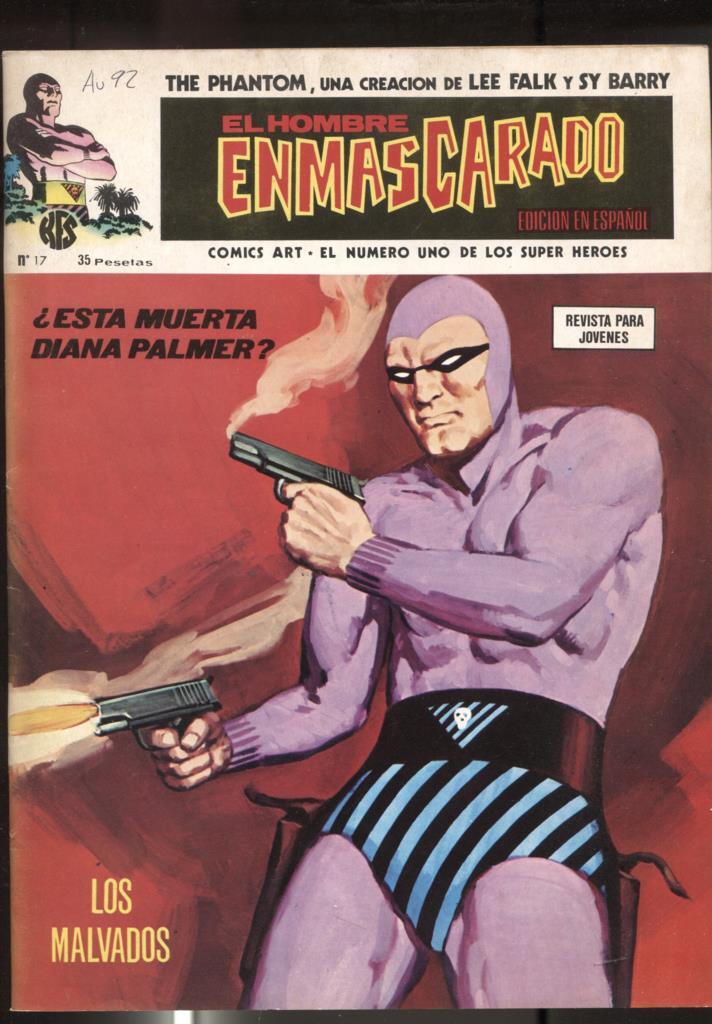 Vertice: The Phantom-El Hombre Enmascarado volumen 1 numero 17: numerado 1 en trasera)