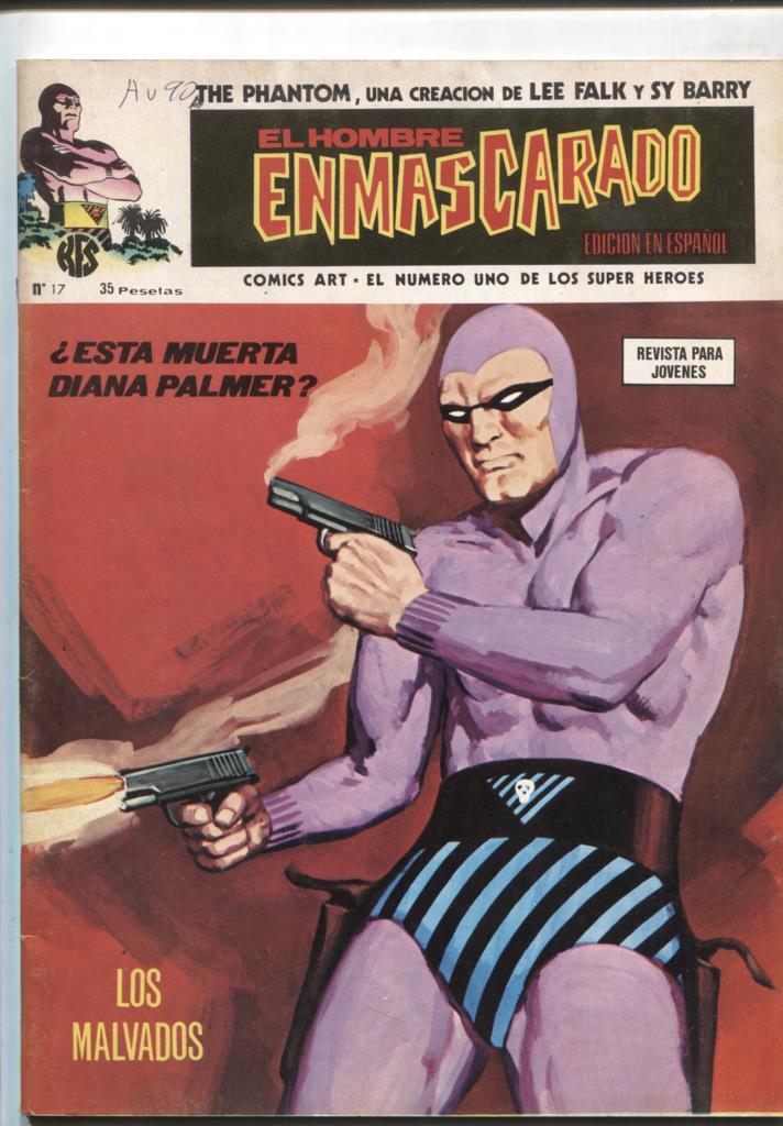 Vertice: The Phantom-El Hombre Enmascarado volumen 1 numero 17: numerado 2 en trasera)