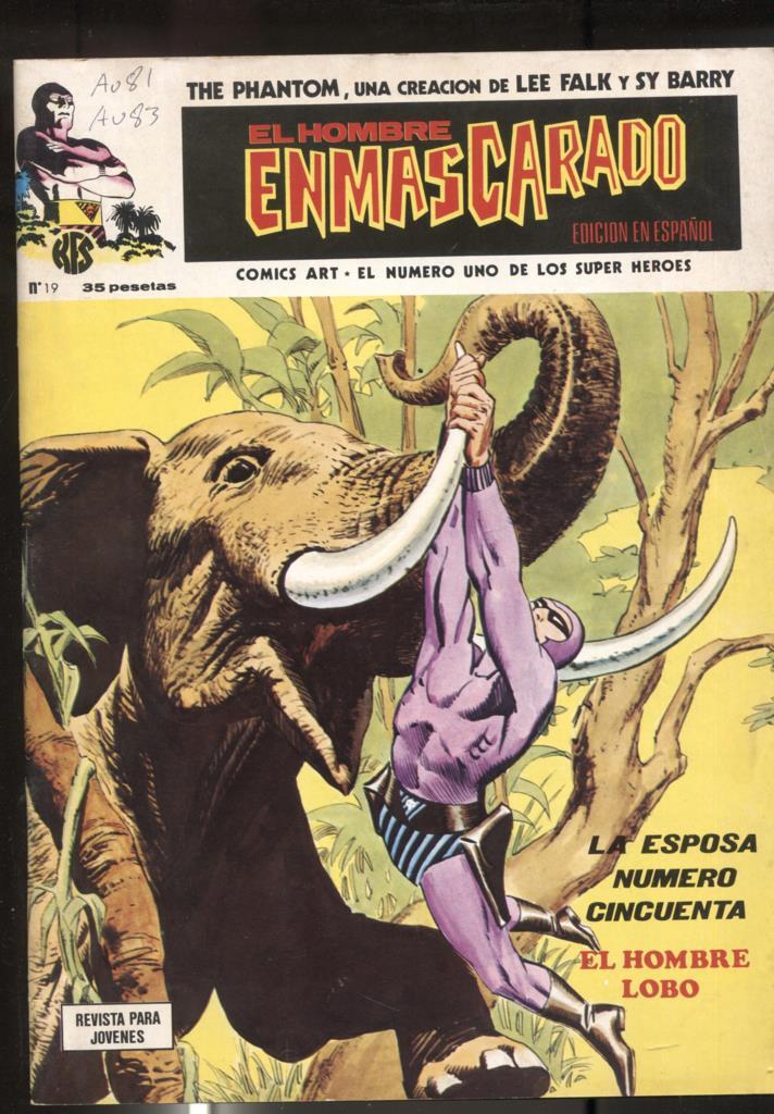 Vertice: The Phantom-El Hombre Enmascarado volumen 1 numero 19: La esposa numero cincuenta