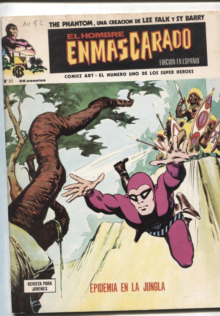 Vertice: The Phantom-El Hombre Enmascarado volumen 1 numero 20: numerado 2 en trasera
