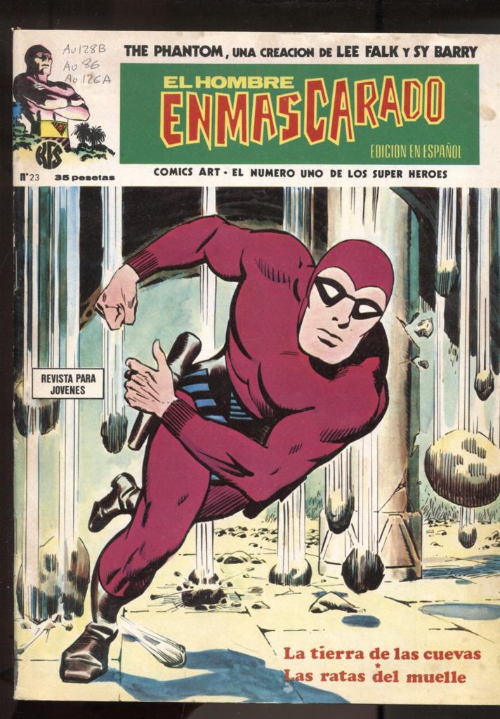 Vertice: The Phantom-El Hombre Enmascarado volumen 1 numero 23: La tierra de las cuevas