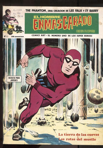 Vertice: The Phantom-El Hombre Enmascarado volumen 1 numero 23: La tierra de las cuevas