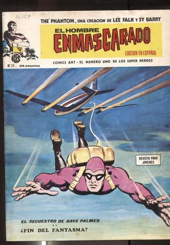 Vertice: The Phantom-El Hombre Enmascarado volumen 1 numero 25: numerado 2 en trasera