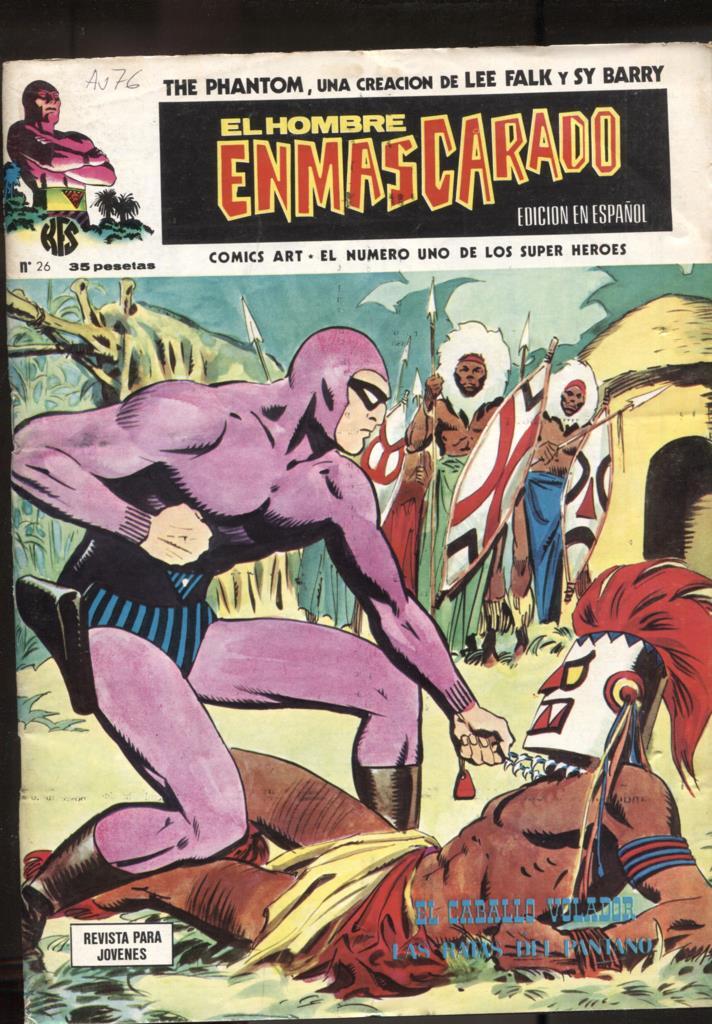 Vertice: The Phantom-El Hombre Enmascarado volumen 1 numero 26: numerado 1 en trasera