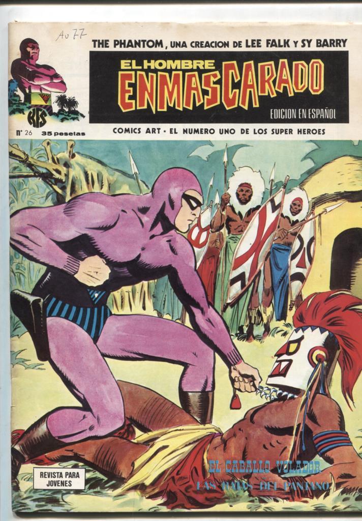 Vertice: The Phantom-El Hombre Enmascarado volumen 1 numero 26: numerado 2 en trasera