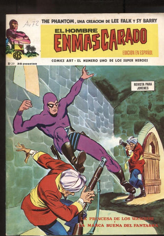 Vertice: The Phantom-El Hombre Enmascarado volumen 1 numero 29: numerado 1 en trasera