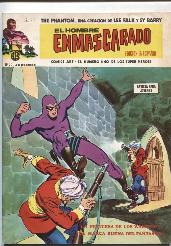 Vertice: The Phantom-El Hombre Enmascarado volumen 1 numero 29: numerado 2 en trasera