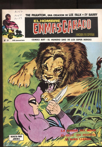 Vertice: The Phantom-El Hombre Enmascarado volumen 1 numero 30: La banda del Mono, 