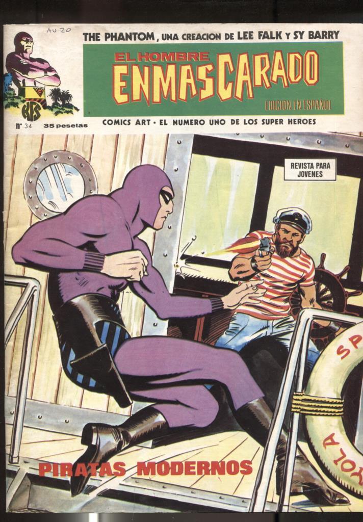 Vertice: The Phantom-El Hombre Enmascarado volumen 1 numero 34: Piratas modernos
