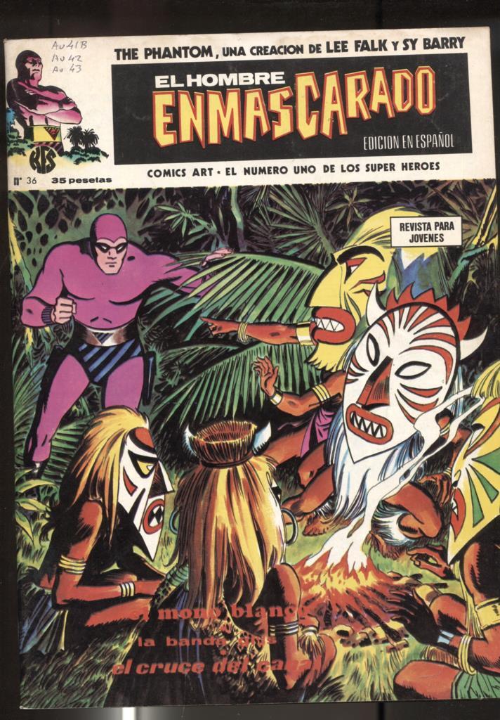 Vertice: The Phantom-El Hombre Enmascarado volumen 1 numero 36: El mono blanco, 