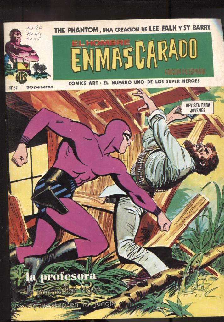Vertice: The Phantom-El Hombre Enmascarado volumen 1 numero 37: La profesora, 