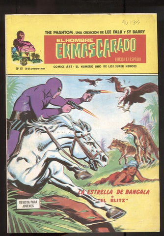Vertice: The Phantom-El Hombre Enmascarado volumen 1 numero 40: numerado 1 en trasera