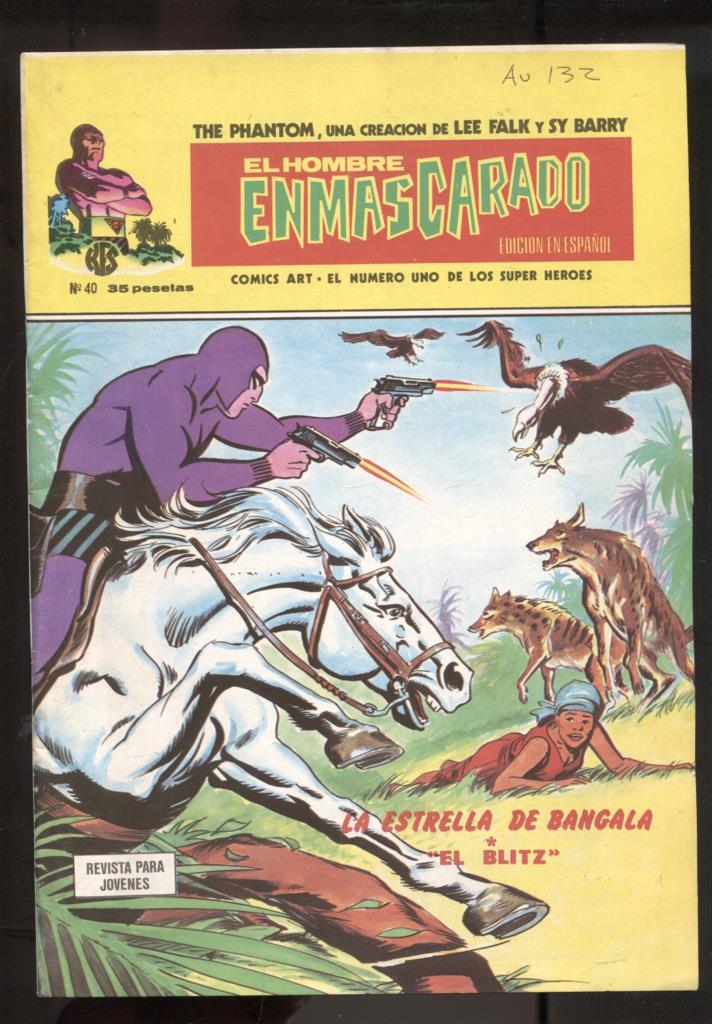 Vertice: The Phantom-El Hombre Enmascarado volumen 1 numero 40: numerado 2 en trasera
