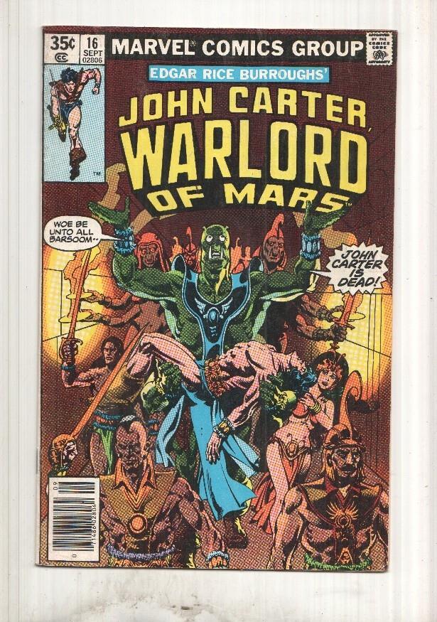 John Carter Warlord of Mars numero 16: John Carter is Dead