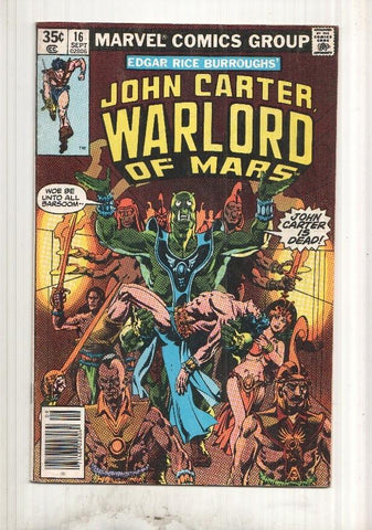 John Carter Warlord of Mars numero 16: John Carter is Dead