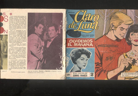 Claro de Luna numero 303: reportaje sobre el Duo Dinamico (numerado 2 en trasera)