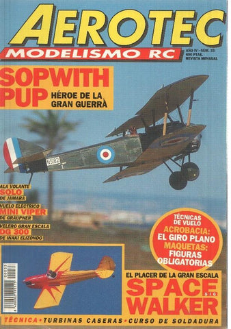 Revista Aerotec modelismo RC numero 033: SopWith Pup