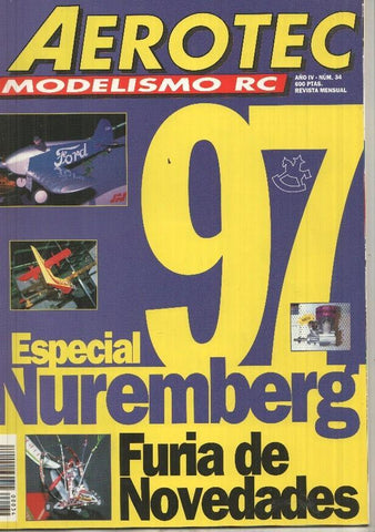 Revista Aerotec modelismo RC numero 034: Especial Nurember 97 