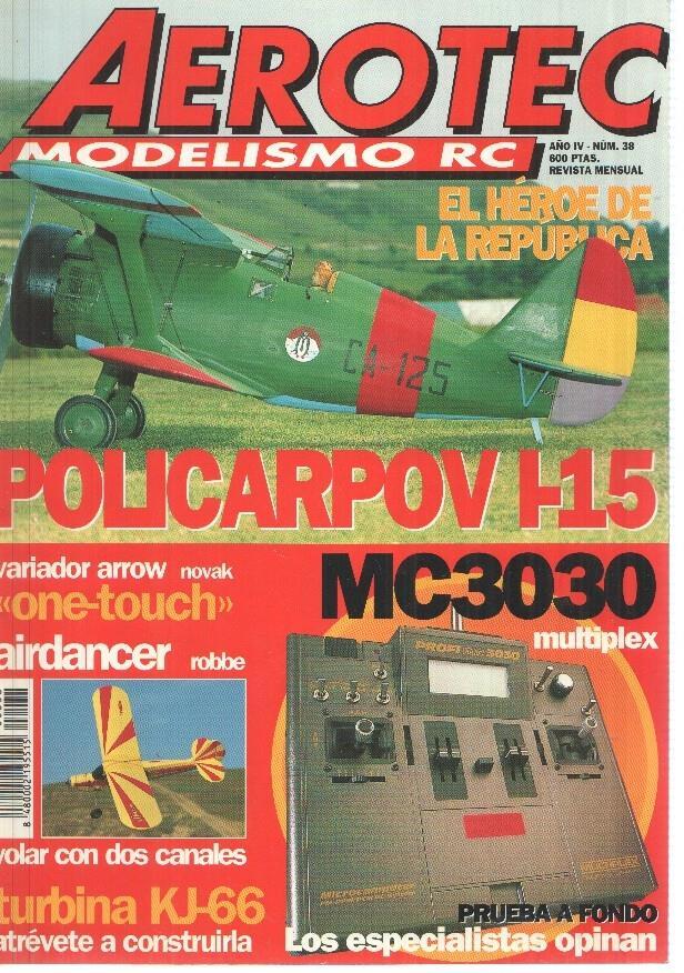 Revista Aerotec modelismo RC numero 038: Policarpov I-15