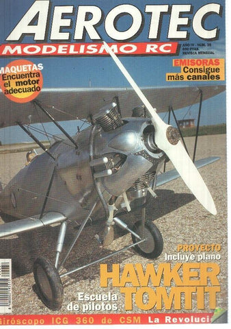 Revista Aerotec modelismo RC numero 039: Hawker Tomtit 