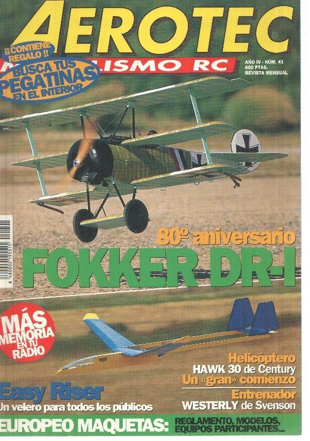 Revista Aerotec modelismo RC numero 041: Fokker DR I