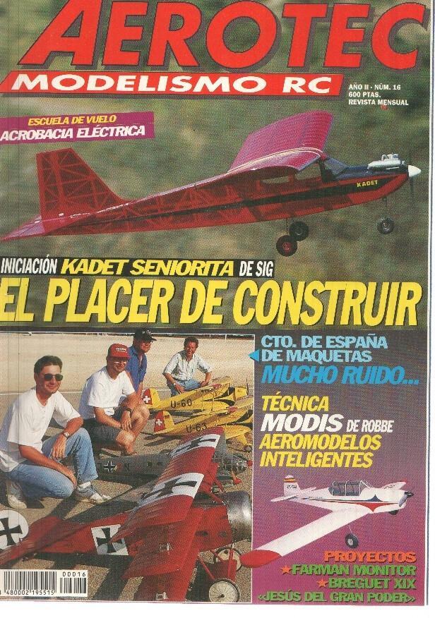 Revista Aerotec modelismo RC numero 016: El placer de contruir 