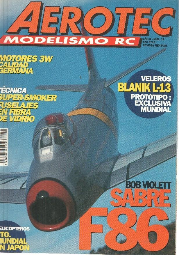 Revista Aerotec modelismo RC numero 019: Bob violett sabre F86  
