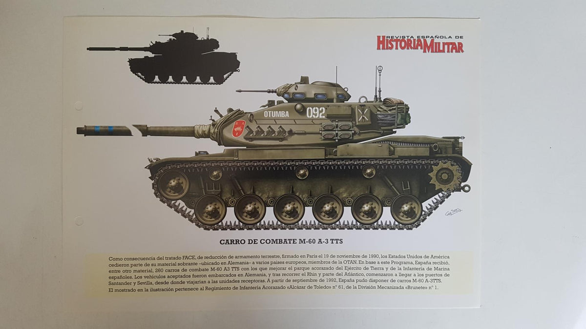 Lamina: Carro de combate M-60 A-3 TTS
