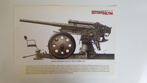 Lamina: Cañon antiaereo ruso de 76,2 cm Mod. 31