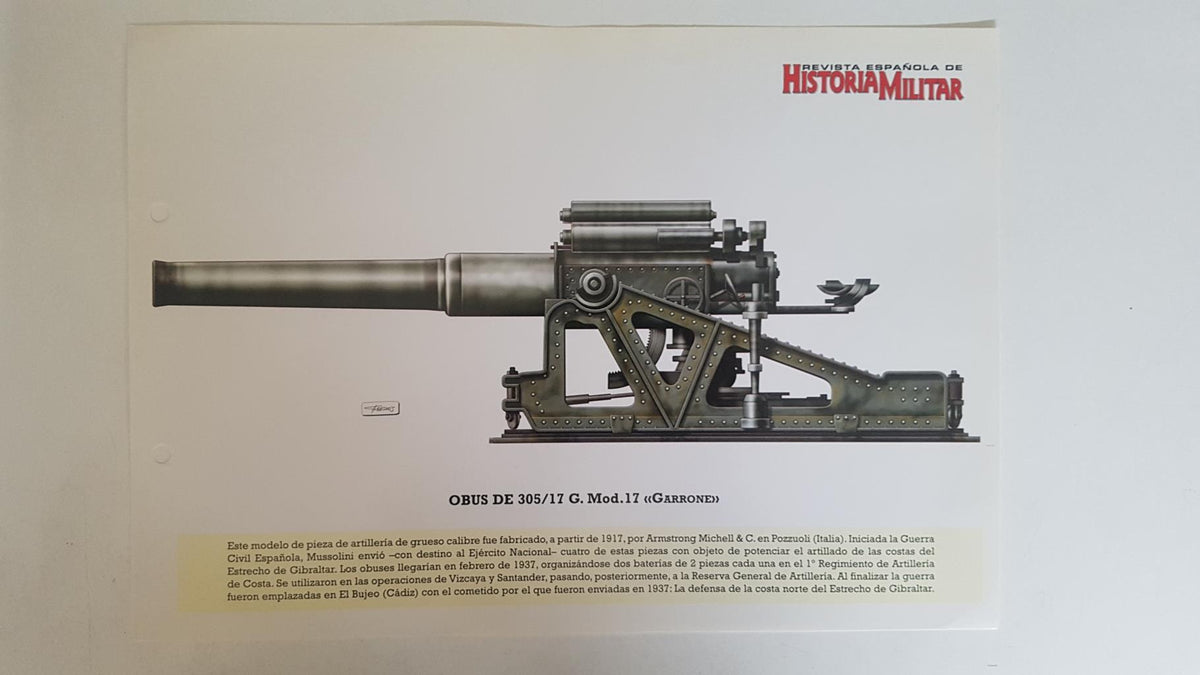 Lamina: Obus de 305/17 G. Mod. 17 GARRONE