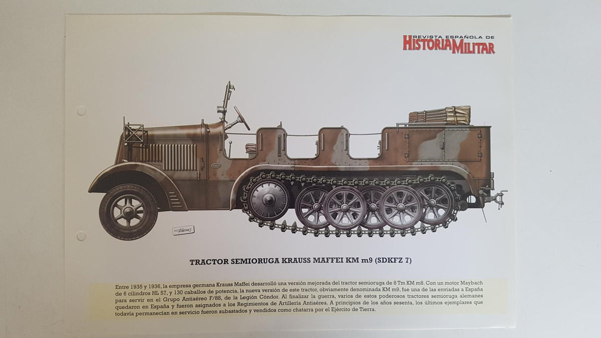 Lamina: Tractor semioruga Krauss Maffei Km m9 (SDKFZ 7)