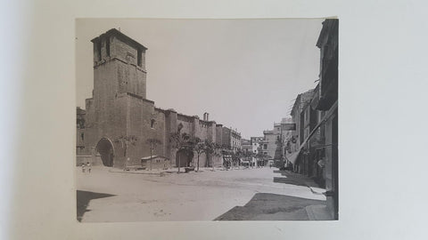 Foto facsimil de la Esglesia vella de l'espluga de Francoli (tarragona)