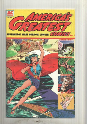 AC Comics Americas Greatest numero 01: SuperHero, War, Horror, Jungle