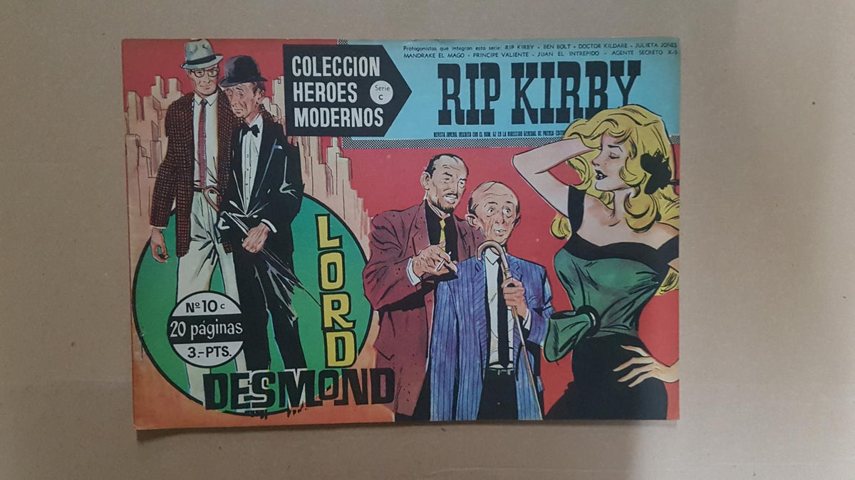 Dolar: Heroes Modernos serie C numero 10: Rip Kirby: Lord Desmond