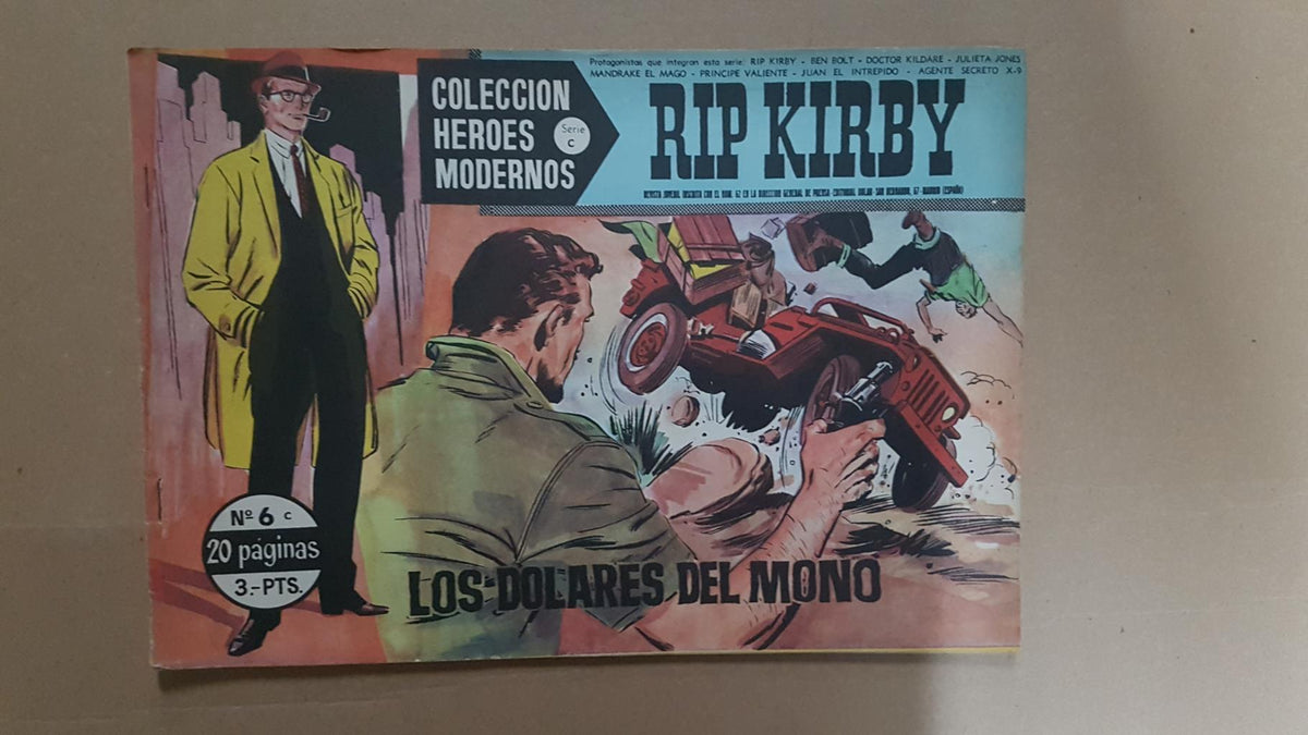 Dolar: Heroes Modernos serie C numero 06: Rip Kirby: Los dolares del mono