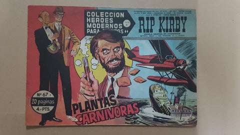 Dolar: Heroes Modernos serie C numero 67: Rip Kirby: Plantas carnivoras