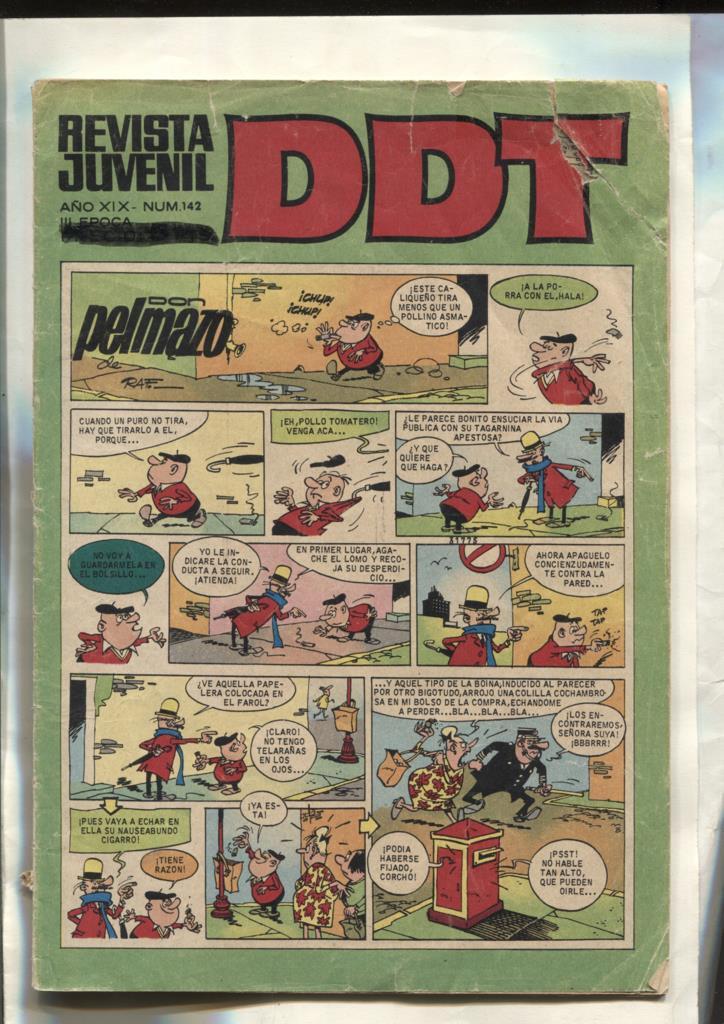 DDT tercera epoca numero 142: roto en cubierta protegido con cello