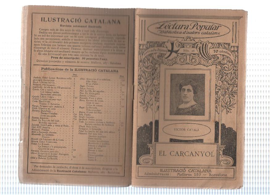 Lectura Popular: Biblioteca d'autors catalans: El carcanyol
