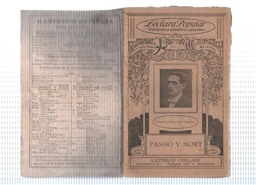Lectura Popular: Biblioteca d'autors catalans: Passio y mort