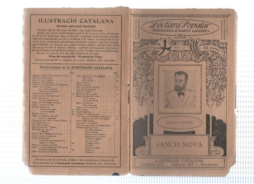 Lectura Popular: Biblioteca d'autors catalans: Sanch Nova